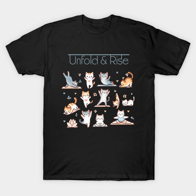 Nine lives nine circles, a feline mandala whispers secrets of ancient felinity T-Shirt by SuperBeat